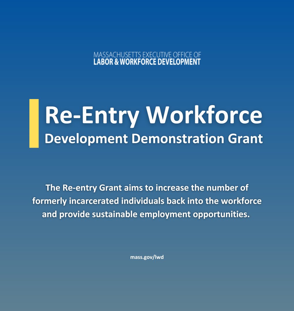 MassLWD's tweet photo. We're in the @CityofLowellMA to make a #ReEntryWorkforceTraining announcement at @MassHireGLWB and @MassHireLowell Career Center. https://t.co/eVB0eJyH42