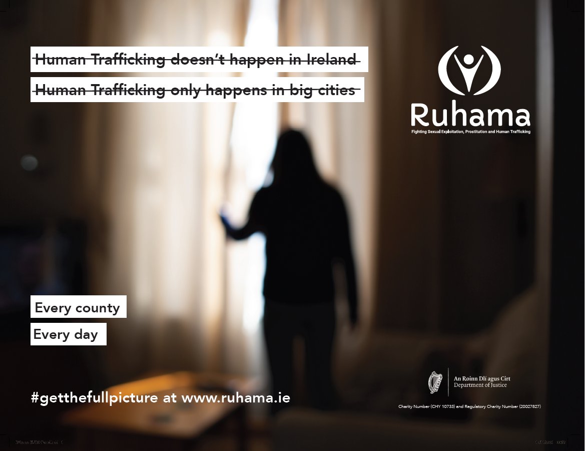 RuhamaAgency's tweet photo. Ruhama's #Getthefullpicture campaign was launched in 2021 in collaboration with survivors of human trafficking to highlight the prevalence of human trafficking for sexual exploitation throughout Ireland. Know the signs of human trafficking &amp; report. https://t.co/Mugxes5abv https://t.co/GsDwU81nPr