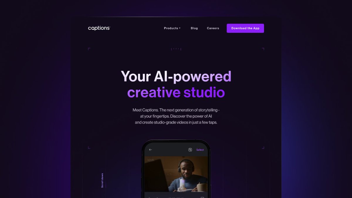1/7 Imagine creating videos in any language, in your own voice, with perfect lip sync. 

That's just one of the groundbreaking AI features <a href="/getcaptionsapp/">Captions</a> is bringing to content creation.