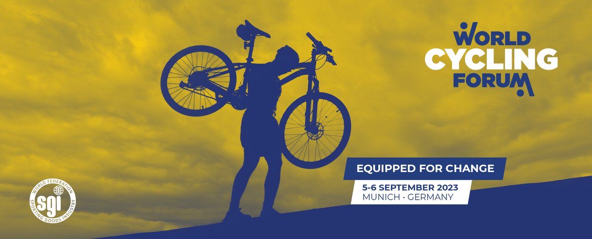 ‼️ The registration for the World Cycling Forum 'Equipped for Change' is now open! Join the fourth edition Tuesday 5 and Wednesday 6 September 2023 in Munich, Germany. 🚴

To Register click here 👉: loom.ly/J0IyC2c