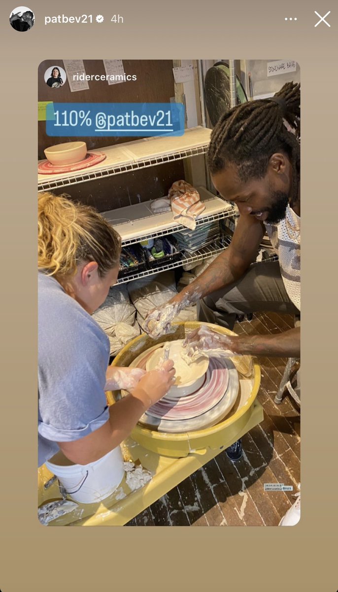Pat Bev’s first experience in Philly was… pottery making?