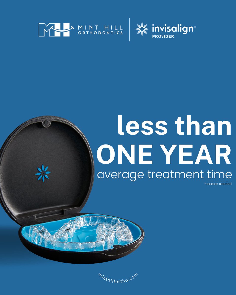 minthillortho's tweet image. Learn more about MHO’s competitive pricing, efficient scheduling, and premier @Invisalign treatment planning during a complimentary consultation - Call 980-243-8030 or visit minthillortho.com to get started! #minthillortho #minthillinvisalign #invisalignprovider