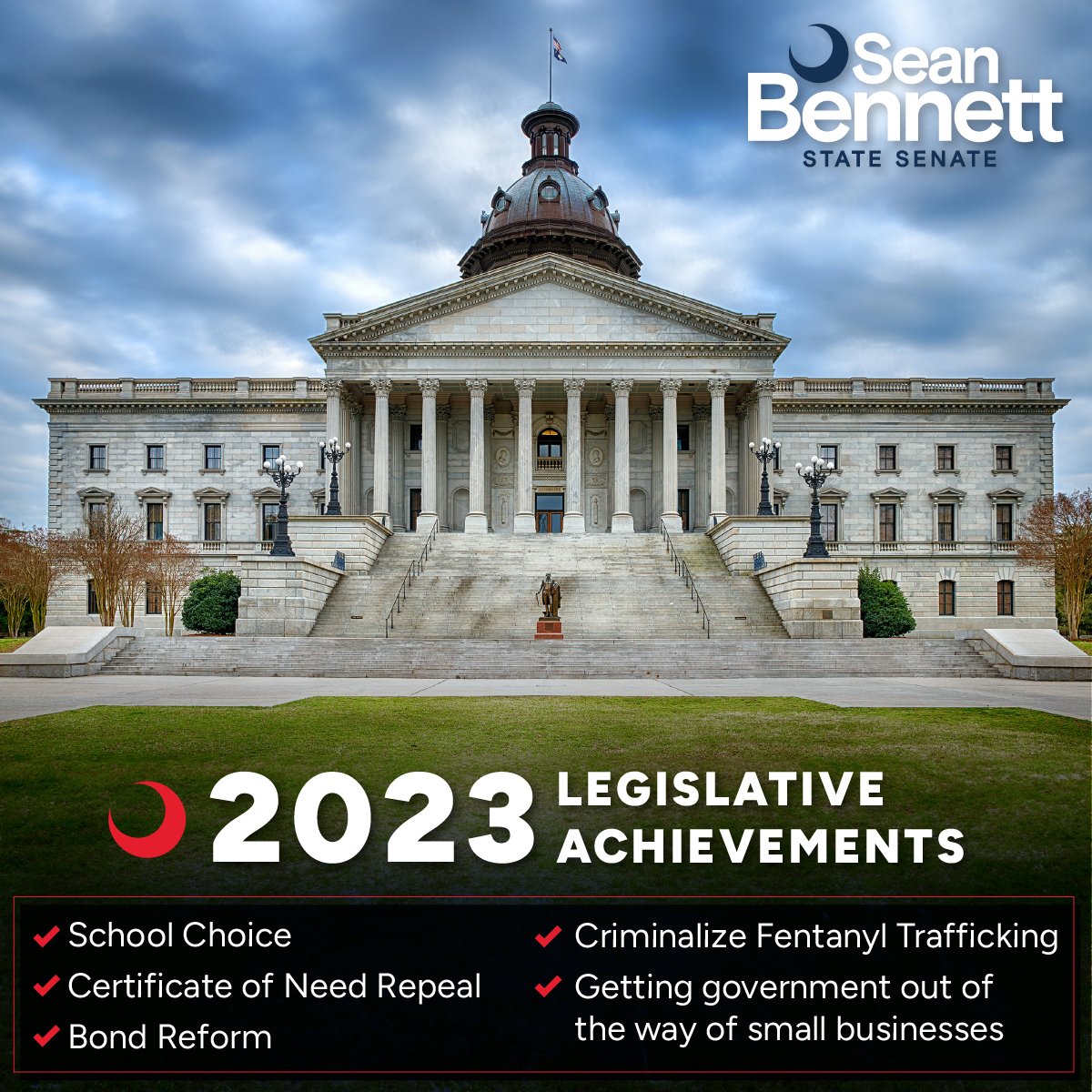 BennettSCSenate's tweet photo. This year's session we worked hard to deliver victories across the board for the people of South Carolina. There is still more work to do and I look forwardย to returning to Columbiaย in January in order to continue delivering for the people of District 38. #DoRightNotEasy https://t.co/WkYXuGdmRu