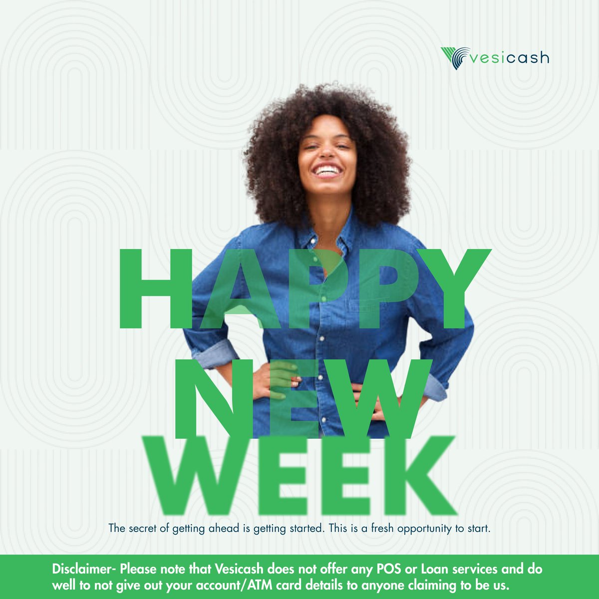 Vesicash's tweet photo. Happy new week! Here's to making smart financial decisions and reaching your financial goals
#paymentsecurity #escrow #digitalescrow #merchantofrecord https://t.co/Sd3XLNJIKh