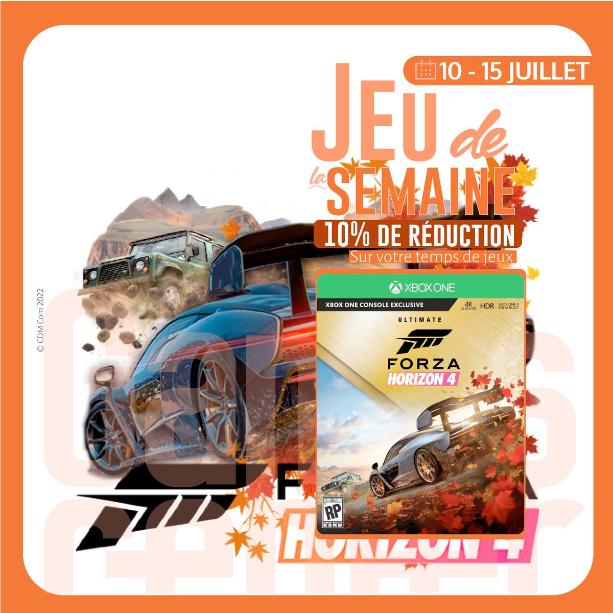 gamescenterbj's tweet image. 🚗 Découvrez "Forza Horizon 4" ! 🚗

#ForzaHorizon4
#PlaygroundGames
#MicrosoftStudios
#jeuderacing
#voitures
#mondeouvert
#jouabilité
#graphismes
#XboxOne
#XboxSeriesX
#PC
#course
#exclusivité