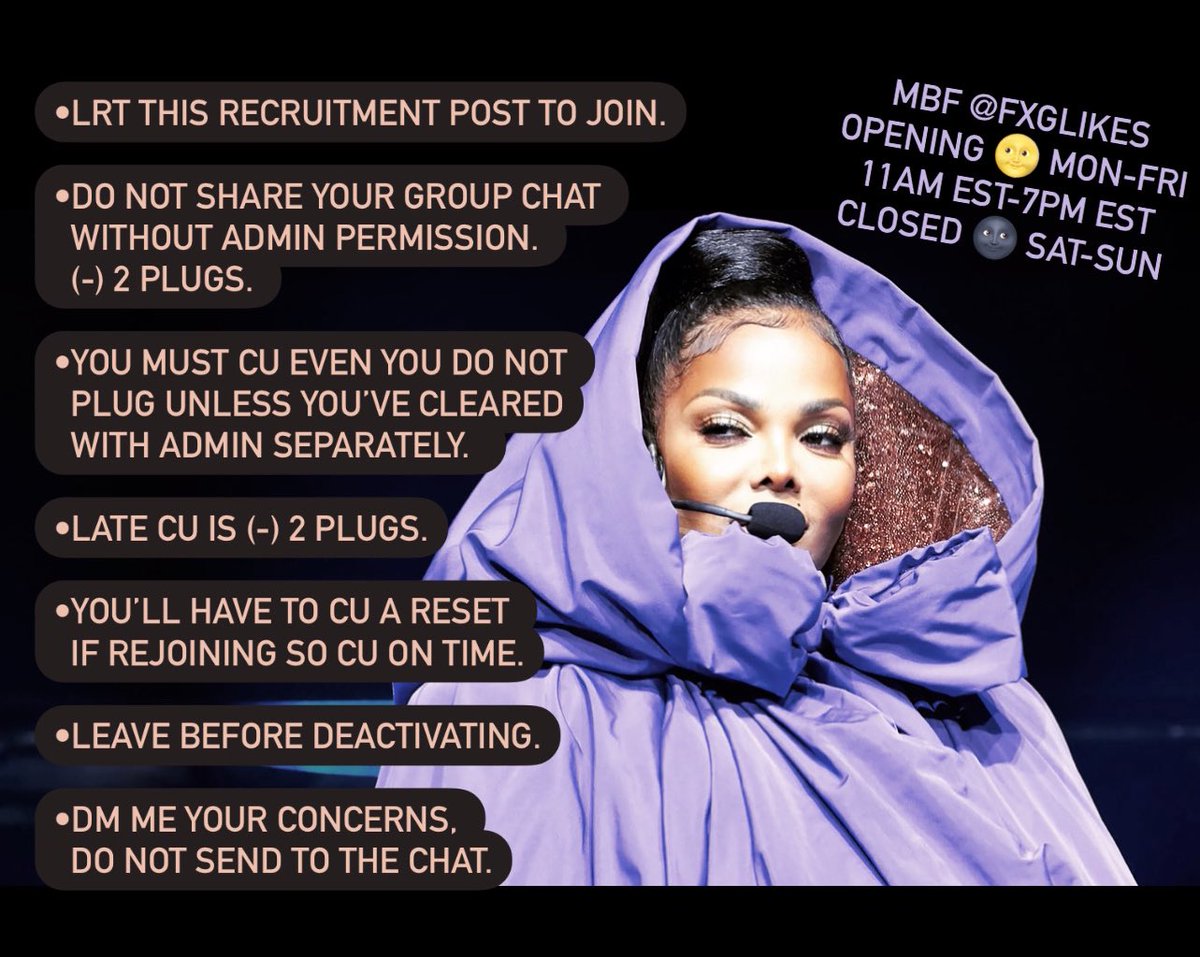 FREEXONEGEM “FXG” (@fxglikes) on Twitter photo ❗️FreeXoneGem “FXG” is Recruiting ❗️
🤝To Join: MBF <a href="/FXGLIKES/">FREEXONEGEM “FXG”</a>
🫰RETWEET to join or stay
🤌You MUST use our likes to CU. 100+
likes per plug. ❗️FreeXoneGem “FXG” is Recruiting ❗️
🤝To Join: MBF <a href="/FXGLIKES/">FREEXONEGEM “FXG”</a>
🫰RETWEET to join or stay
🤌You MUST use our likes to CU. 100+
likes per plug.