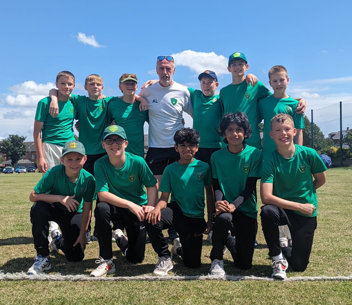 longlivethepast's tweet photo. @cricketnotts @wbcricket @EllerslieCC1923 @NottsAndArnold @AttenboroughCC And here are @EllerslieCC1923 u13s pictured after their victory over @Nettleham_CC yesterday in the second round. Destination now @Neston_CC for the Regional Finals on 26 July! #UElls https://t.co/DFvmD303Al