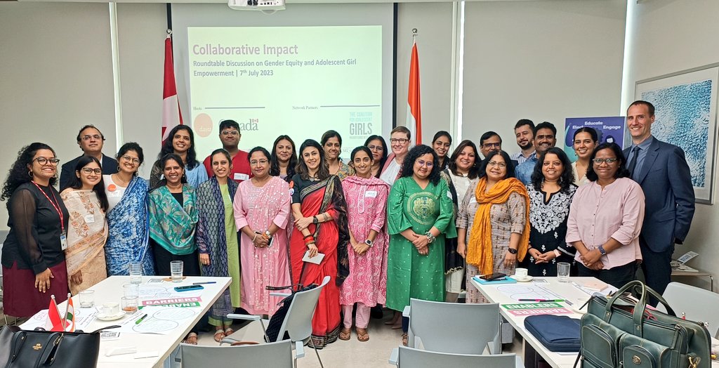 Dasra (@dasra) on Twitter photo 📣 Dasra, in collaboration with the Consulate General of Canada in India, hosted a Convening on Gender Equity and Adolescent Girl Empowerment in Mumbai on July 7th, 2023
#womenandgirls #genderequity #WD2023 #India
<a href="/CanadainIndia/">Canada in India</a> <a href="/DiedrahKelly/">Diedrah Kelly</a> <a href="/CAG_org/">CAG</a> <a href="/WomenDeliver/">Women Deliver</a> 📣 Dasra, in collaboration with the Consulate General of Canada in India, hosted a Convening on Gender Equity and Adolescent Girl Empowerment in Mumbai on July 7th, 2023
#womenandgirls #genderequity #WD2023 #India
<a href="/CanadainIndia/">Canada in India</a> <a href="/DiedrahKelly/">Diedrah Kelly</a> <a href="/CAG_org/">CAG</a> <a href="/WomenDeliver/">Women Deliver</a>