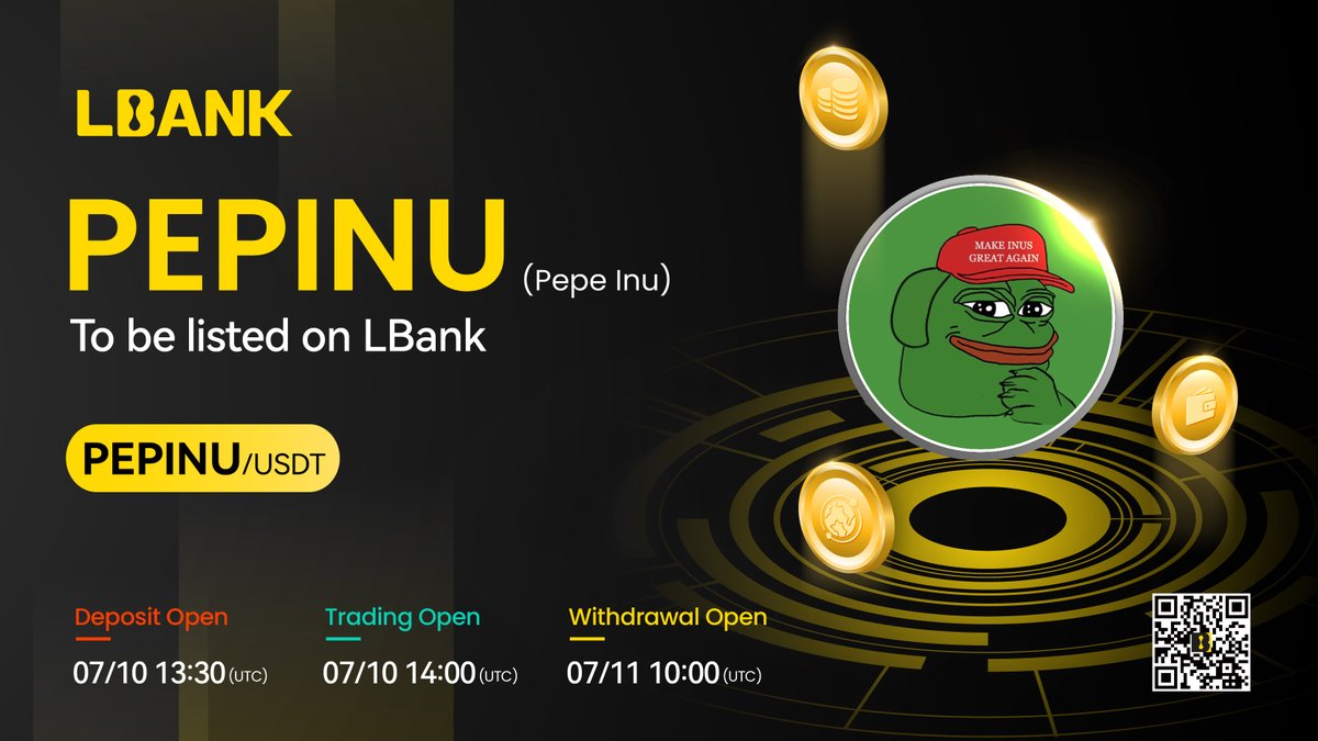 LBank_Exchange's tweet photo. 💫New #listing

🌟 $PEPINU (Pepe Inu) has been listed on LBank！@Pepe_Inu_Coin

👉Trade here: https://t.co/5tB65BCS30

❤️ Details: https://t.co/k76HTKmFk4 https://t.co/MqyzfnNQgO