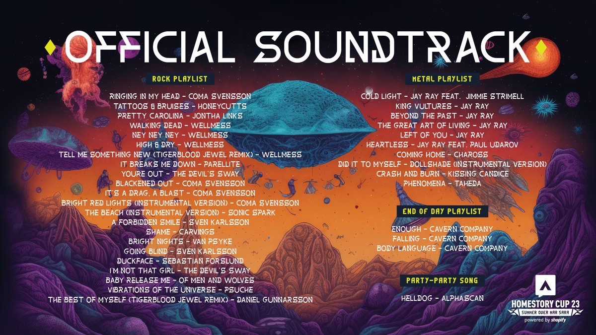 The festival may be over, but you can let #HSC23 live on in your playlists! 🎶

We present you the tracklist of Summer Over Mar Sara! ☀️