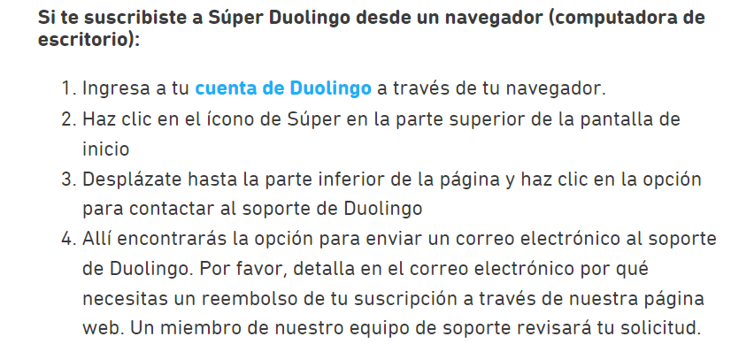 davidbonet's tweet photo. Información falsa en @duolingo ‼️ Llevo unos cuantos días intentando contactar con ellos y es imposible. Y en su apartado de ayuda pone esa información que es falsa. Cuidado con las promociones de #trials. No caigais en la trampa. @duolingoespanol #Duolingo https://t.co/5EY2qlRzkI