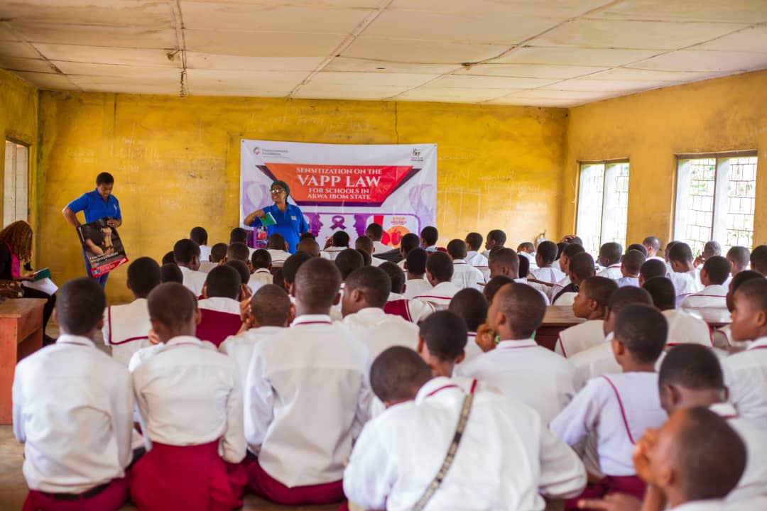 TheYAFafrica's tweet photo. YAFAfrica led the SAVE cluster in Akwa Ibom to 2 schools to sensitize students on Sexual and Gender Based Violence and the VAPP law with support from the AkwaIbom State GBV Committee.

#SAVE #GBV #SAVEGBV
#SAVEPROJECT
@commonwealthorg https://t.co/wr3B6swxAU