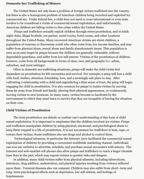 nataliegwinters's tweet image. 🚨🚨🚨

The DOJ's "Child Sex Trafficking" webpage removed 3 sections – “International Sex Trafficking of Minors,” “Domestic Sex Trafficking of Minors,” and “Child Victims of Prostitution" – from its areas of concern.