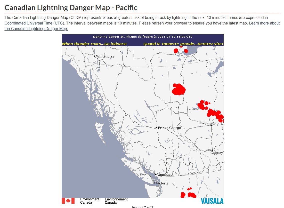 Dan Tsubouchi on Twitter "Thunderstorms yesterday = more BC wildfires