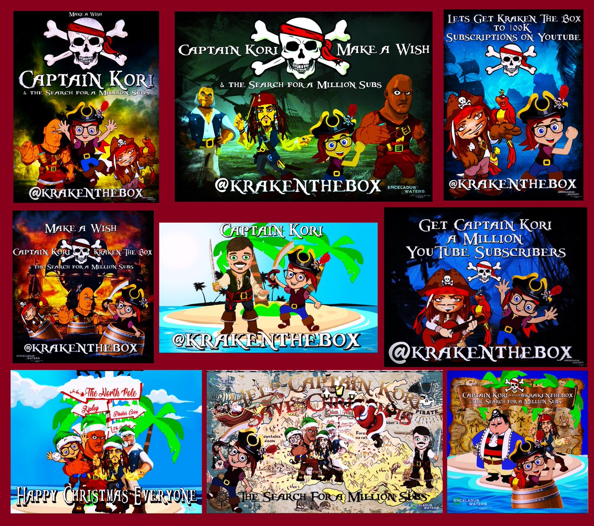 MagicalMusicMan's tweet photo. Most of the original #Krakenthebox images based on #captainpugwash & #CaptainJake that were used in mini #animations for #Kori before Christmas last year.
@PixiCrapGoth @Kuro_Creates @KoriKraken we are all here for you.
Done because he wanted to star in Pirates with #johnnydepp https://t.co/E4hzpEaPD8