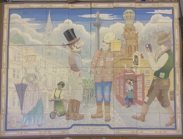 An update on our collaboration project with London based artist Ian Harper as part of our 190th anniversary celebrations:

The hand-painted #tile #mural is coming along nicely. The tiles will be glazed before the final presentation.