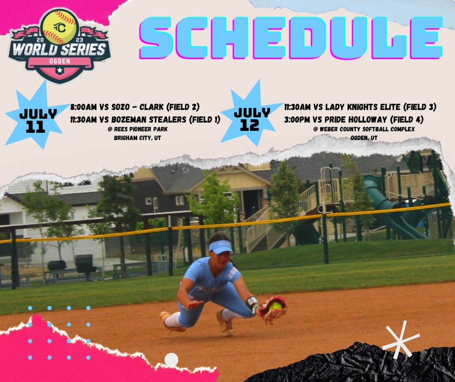 Utah Avalanche Sky (@avalanche_sky) on Twitter photo <a href="/TCSFastpitch/">TC Fastpitch</a> World Series here we come! Excited to play close to home. Come watch them play. Tuesday at Rees Pioneer Park (800 W Forest St; Brigham City, UT 84302) and Wednesday at Weber County Softball Complex (1191 Fairgrounds Dr; Ogden, UT 84404). We hope to see you! <a href="/TCSFastpitch/">TC Fastpitch</a> World Series here we come! Excited to play close to home. Come watch them play. Tuesday at Rees Pioneer Park (800 W Forest St; Brigham City, UT 84302) and Wednesday at Weber County Softball Complex (1191 Fairgrounds Dr; Ogden, UT 84404). We hope to see you!