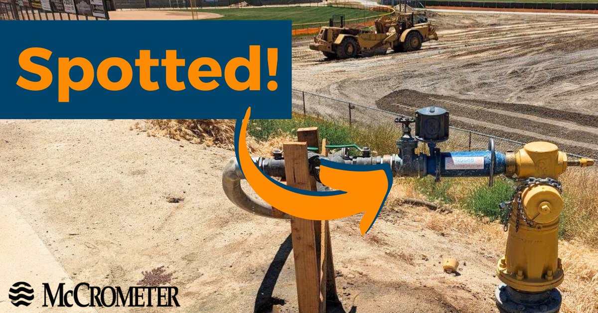 McCrometer's tweet photo. Happy #MeterMonday! Check out this #FireHydrant #meter spotted near a construction site in southern California. Many #construction companies rent our #hydrantmeters from their local municipality to measure #water usage. Learn more here: https://t.co/pOk6jCeXDi https://t.co/7PmhqwGDDm