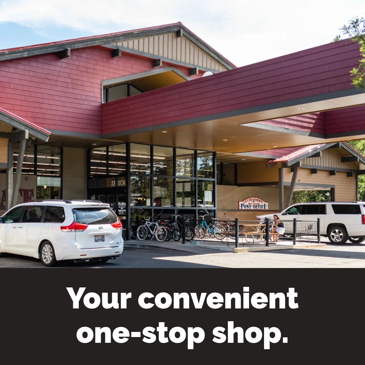 SunriverMarket's tweet photo. Our mission is simple: to make your vacation in Bend fun and easy with our convenient location and store that's stocked with everything you'll need throughout your stay.

#SunriverMarketplace https://t.co/ZFDE9WN68c