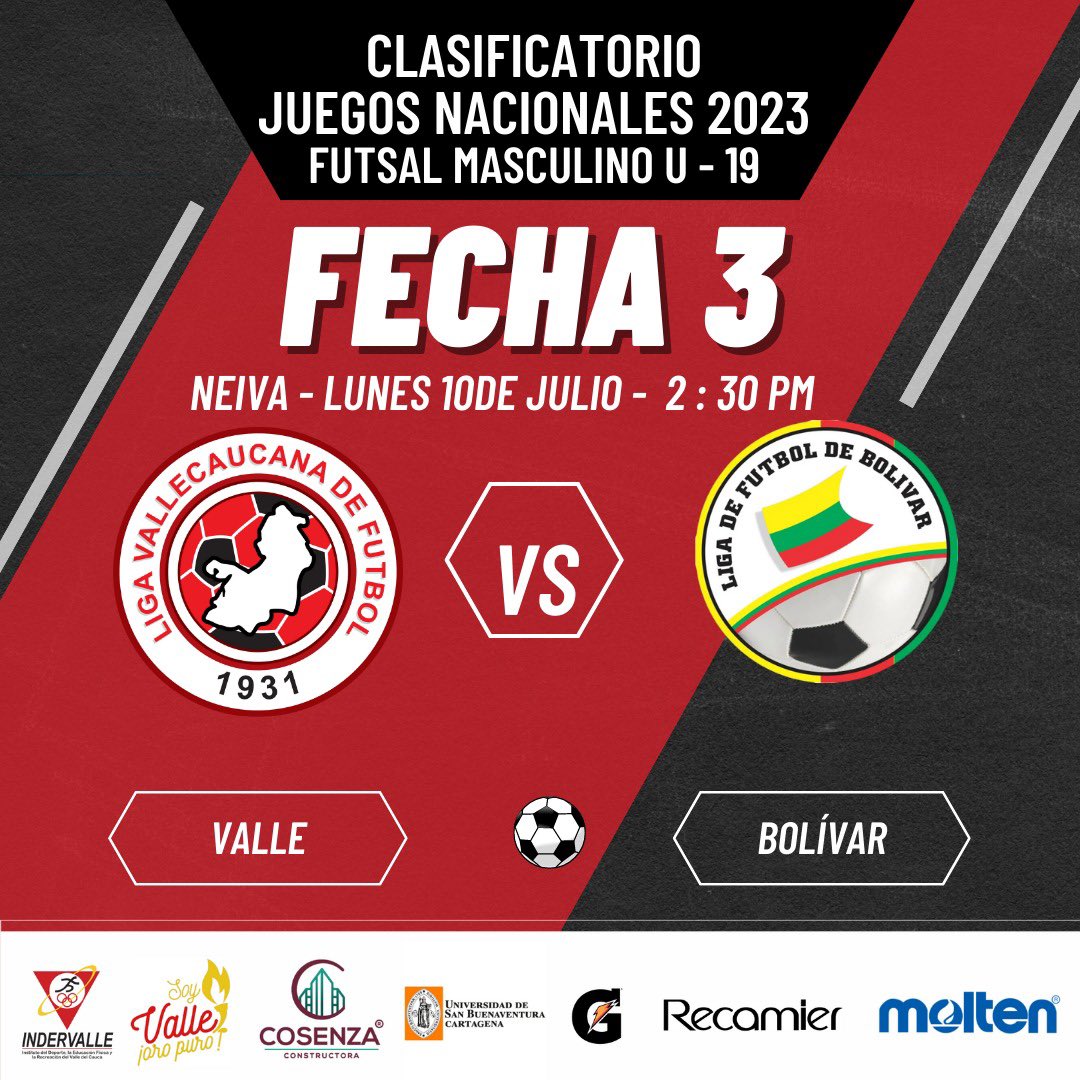 lifutbolvalle's tweet photo. Prográmate y apoya a Valle 
Fútbol + Futsal 
Vamos 🔴⚪️🫡✅ https://t.co/hEtFWOQW0C