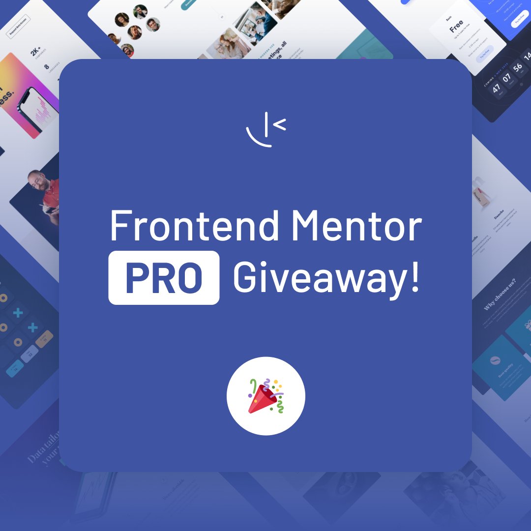frontendmentor's tweet image. 🚨 PRO subscription giveaway 🚨
We've reached 10 000 members on our Discord Server 🥳🎉
To celebrate, we're giving away 1 free one-month PRO subscription 🎁🤗
To enter:
1⃣ Follow Frontend Mentor on Twitter
2️⃣Retweet this
Good luck! We will draw a winner in 24 hours 🤩