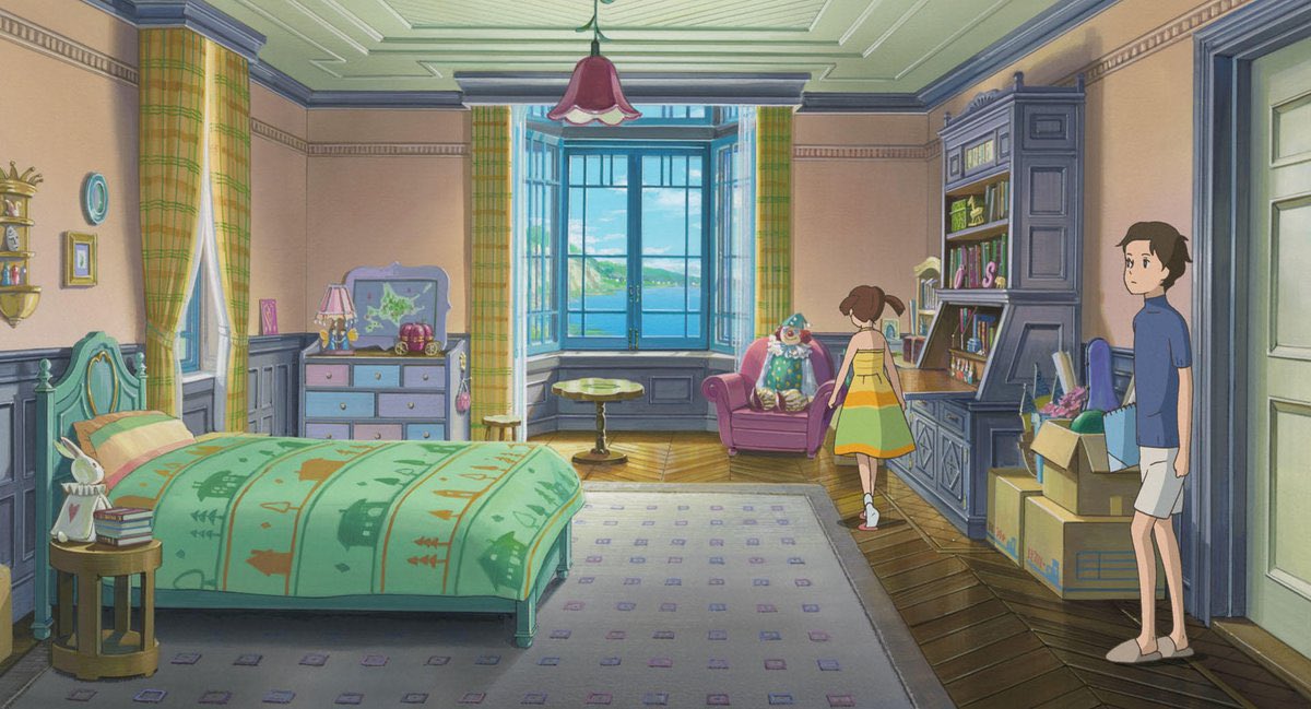 anime_'s tweet photo. Girls' bedrooms in Studio Ghibli films https://t.co/uvLIMRhCNQ