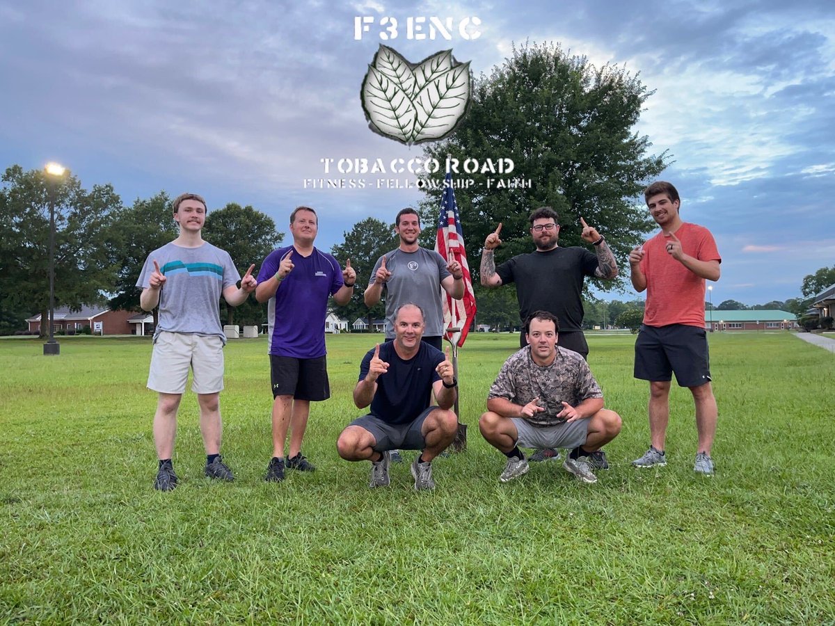 F3ENC's tweet photo. 50 #f3enc PAX #f3nation #f3counts 

5 @ #aboynamedsue
7 @ #tobaccoroad
12 @ #theflagship (8 @ #qsource)
16 @ #mash 
3 @ #thecollardpatch
5 @heavydrop_training 
2 @ #downrange https://t.co/eyMpf5D3Wk