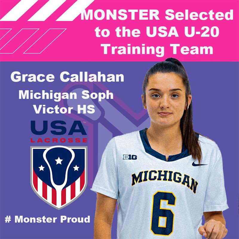 Congratulations Grace Callahan (Victor 2022 grad, Michigan Soph.) Grace was selected to the Women’s U.S. 2024 training team!!  #ProudOfOurAlum <a href="/GraceCallahan_2/">Grace Callahan</a> <a href="/VictorBLDevils/">Victor Blue Devils Ψ╰(•̀ᴗ•́ )╯</a> <a href="/Victor_GirlsLax/">Victor Girls Lacrosse</a> <a href="/Monster_Lax/">Monster Girls Lax</a>