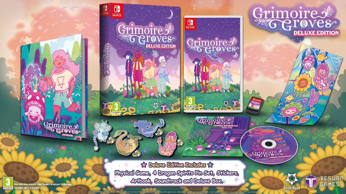 We unlocked the Nintendo Switch version of #GrimoireGroves yesterday and look at how cool the collector's edition will be 👀👀👀

We can't wait to have this box on our bookshelf 💖

Get yours on our Kickstarter:
kickstarter.com/projects/stard…