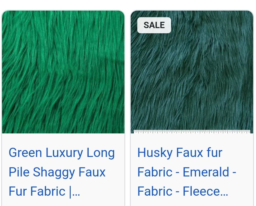 HeckyGecky's tweet photo. @HowlFabric @TheBeastcub While this is very pretty I'm looking for a darker shade of shortpile green! I've bought the emerald and grass green, needs a good middle shade! https://t.co/jVFUgjZAHT