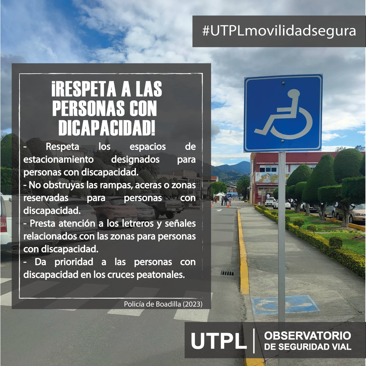 Observatorio de Seguridad vial UTPL tweet media