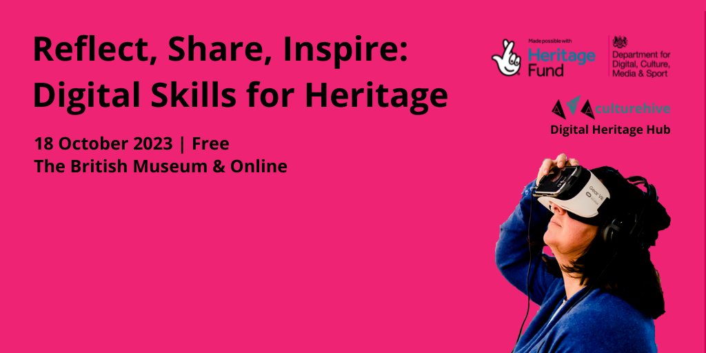 Arts Marketing Association (@amadigital) on Twitter photo Free event for UK #Heritage organisations this October!
Join <a href="/HeritageFundUK/">The National Lottery Heritage Fund</a> & <a href="/amadigital/">Arts Marketing Association</a> to hear speakers share the learning & celebrate digital success stories from the #DigitalForHeritage initiative.
Join us in-person <a href="/britishmuseum/">British Museum</a> or online: bit.ly/ReflectShareIn… Free event for UK #Heritage organisations this October!
Join <a href="/HeritageFundUK/">The National Lottery Heritage Fund</a> & <a href="/amadigital/">Arts Marketing Association</a> to hear speakers share the learning & celebrate digital success stories from the #DigitalForHeritage initiative.
Join us in-person <a href="/britishmuseum/">British Museum</a> or online: bit.ly/ReflectShareIn…