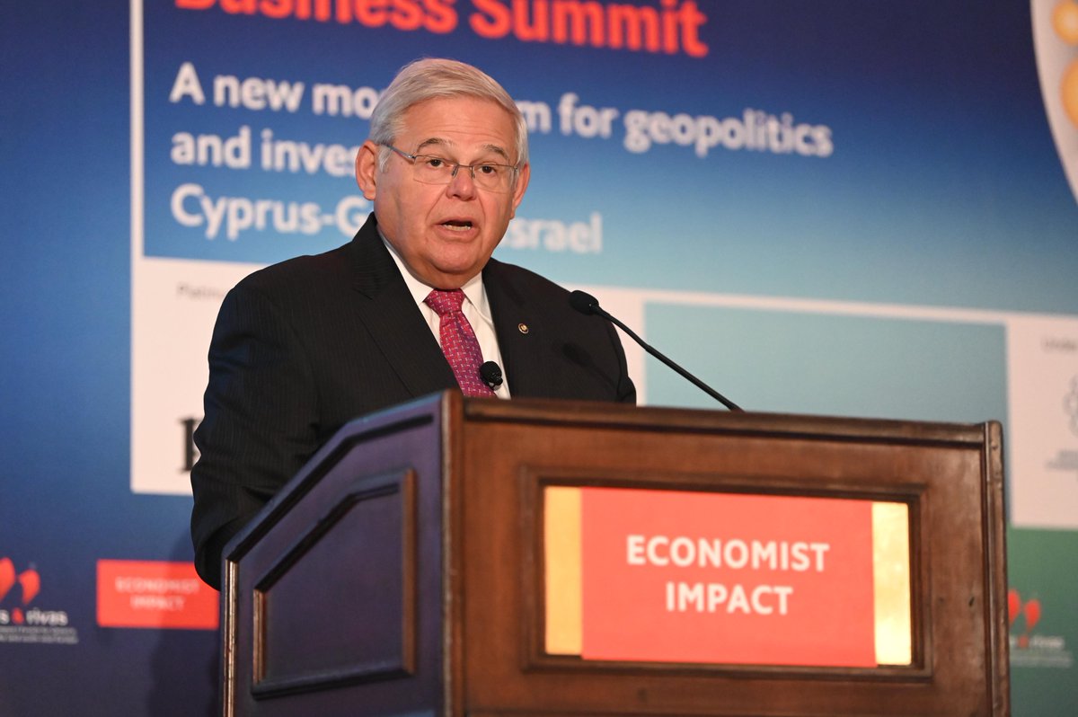“The only problem in Cyprus is invasion and occupation of Turkish troops in northern Cyprus.”
Robert Menendez, United States senator, chairman, US Senate Foreign Relations Committee #EconNYSummit