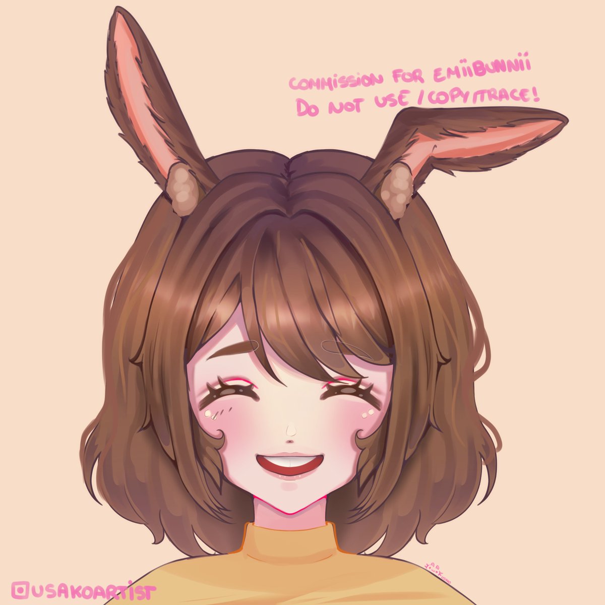 UsakoArtist's tweet photo. A PFP Commission I did a while ago. 
Thank you very much for commissioning me! 

It's always a pleasure to draw a fellow bwunny. ૮ ˶ᵔ ᵕ ᵔ˶ ა https://t.co/ZsTdADowXr