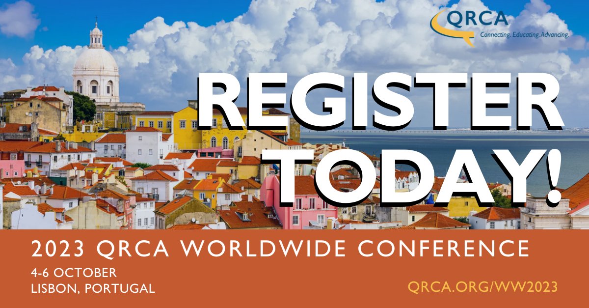 🌍 Join qualitative research professionals from all corners of the globe at the 2023 QRCA Worldwide Conference. 🌍 

Don't miss this unique opportunity to be part of a global #qualitativeresearch knowledge exchange! qrca.org/page/worldwide…

#QRCAWWC