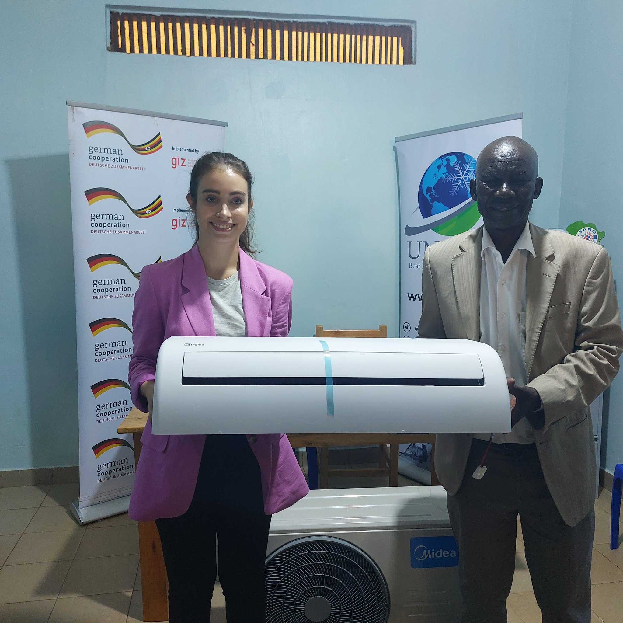 GIZ Uganda on Twitter "The R290 air conditioners were handed over to