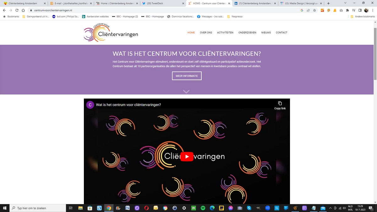 Het Centrum voor Cliëntervaringen heeft een nieuwe website. Met meer overzicht en een ontwerp dat mooi past bij het nieuwe logo! We zijn er blij mee! Met dank aan Nicole Lousberg van LOL Media Design!
centrumvoorclientervaringen.nl
