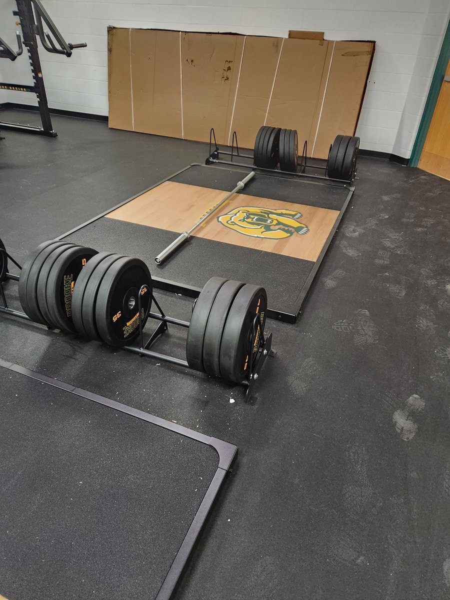 Players are jacked up to break in the new Weightroom!