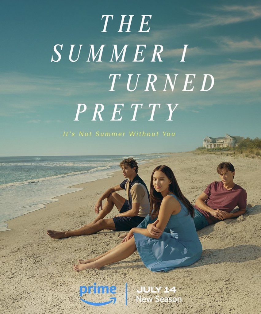bellysinfinite's tweet photo. stream the first 3 episodes of the summer i turned pretty season 2 this friday on prime video 🐚 https://t.co/KGPVX6tQhk