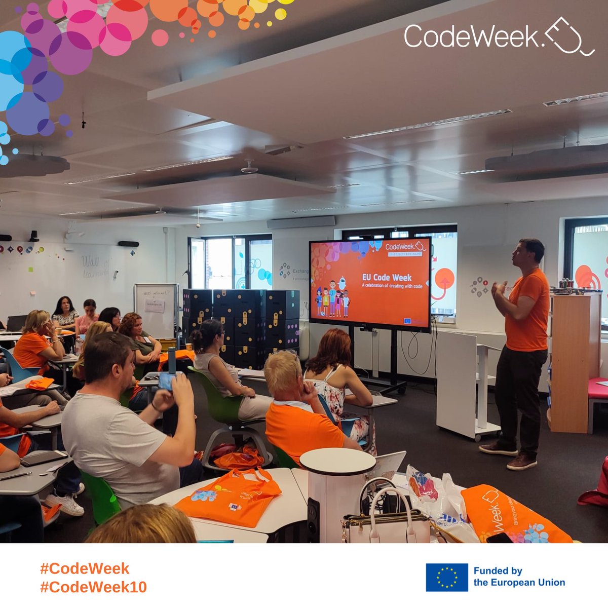 CodeWeekEU's tweet image. Join us for the grand opening of EU Code Week Summer School! 🎉 Get ready for an amazing learning experience as we welcome back today @JakubKajtman for the introduction session about EU #CodeWeek's history.
Embark on this coding and digital skills journey with us! 🚀👩💻👨💻