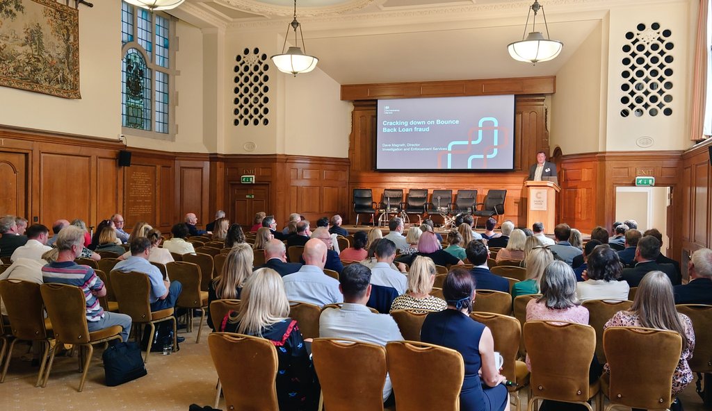 insolvencygovuk's tweet photo. We're now getting an update on the latest enforcement activity in relation to Bounce Back Loan fraud, from Dave Mcgrath, Director of Investigation and Enforcement Services
#InsolvencyLive2023 https://t.co/KnwO29PdEK