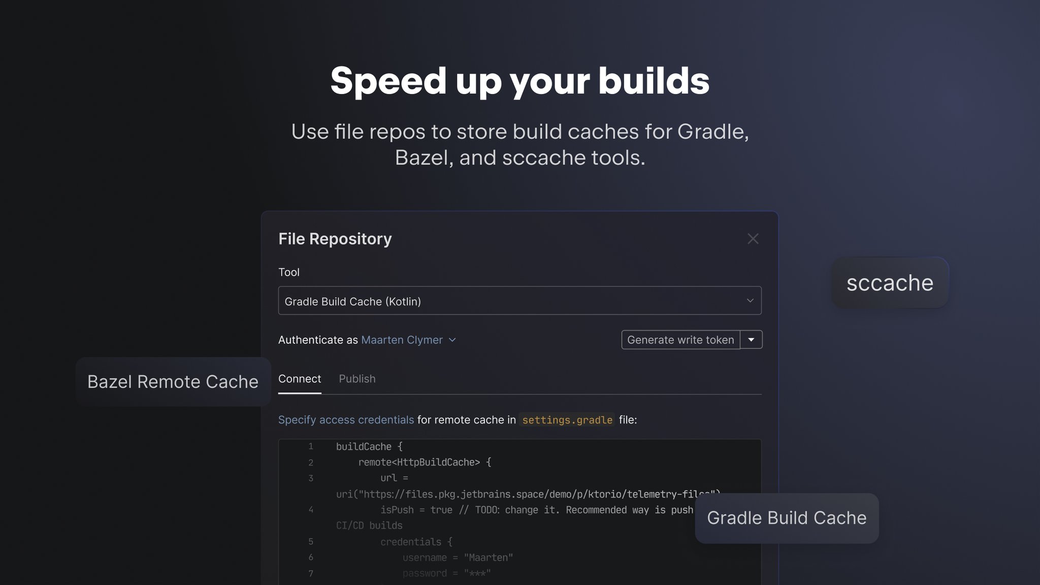 JetBrains Space on Twitter "Boost your build speed with file repos in Space Packages! 🏎️💨 Use