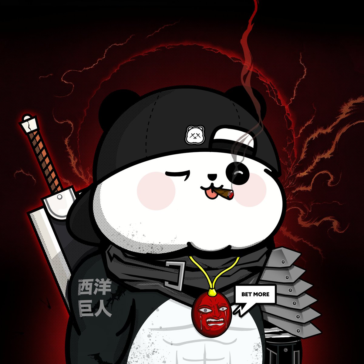 saidseven_'s tweet photo. 🚨Updated honorary 🚨 had the pleasure of working with CT legend @Chad_Hominem_ aka Big Beta. He's a big anime fan so this GUTS inspired guy came to life. https://t.co/NSuzlC4Euz