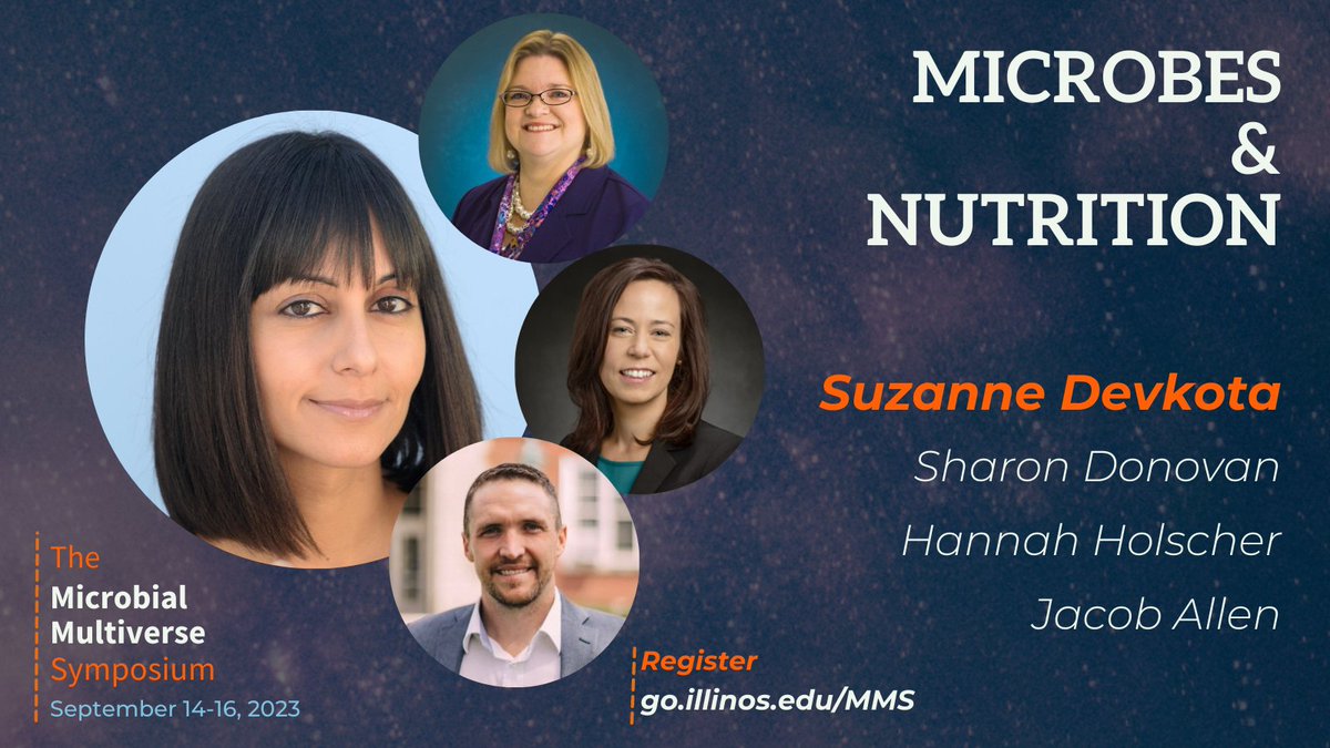 IllinoisMSI's tweet photo. Learn more about @DonovanSdonovan's session on Microbes & Nutrition at the #MicrobialMultiverse Symposium. This session explores the dynamic relationship between diet, the gut microbiome, and human health. https://t.co/V6vx3Br98I https://t.co/A683ZXxRT8