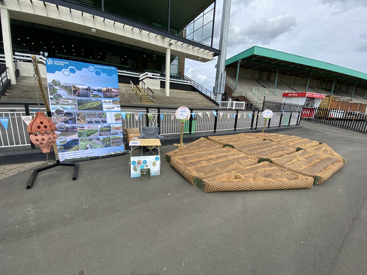 joshpridding_MB's tweet photo. @BiomatrixWater all set up for @NorthumbrianH2O innovation festival! We’re just outside the grandstand if you’d like to learn more about our nature based solutions! 

#innovationfestival23 #networking https://t.co/BUgBXEqWQ1
