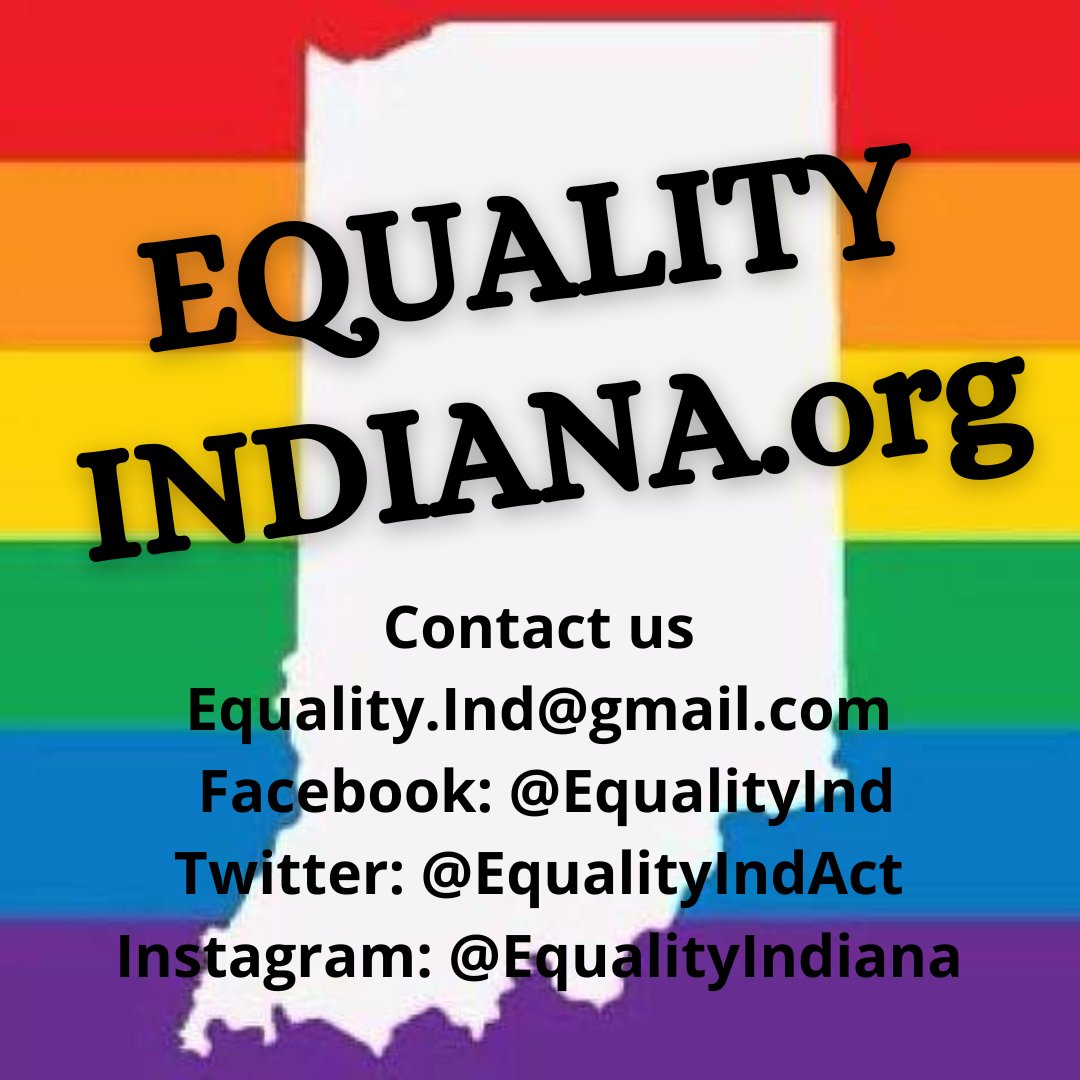 EqualityIndAct's tweet photo. #EqualityIndiana is a nonpartisan, LGBTQIA+ nonprofit advocacy organization with the purpose of securing full nondiscrimination, equality, &amp; related legal protections for every LGBTQIA+ Hoosier by effectively engaging in political &amp; civic affairs. More at https://t.co/Q0b6JOiQYJ https://t.co/HIhaoHdHLK