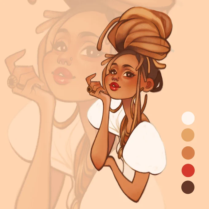 Quick hair study 