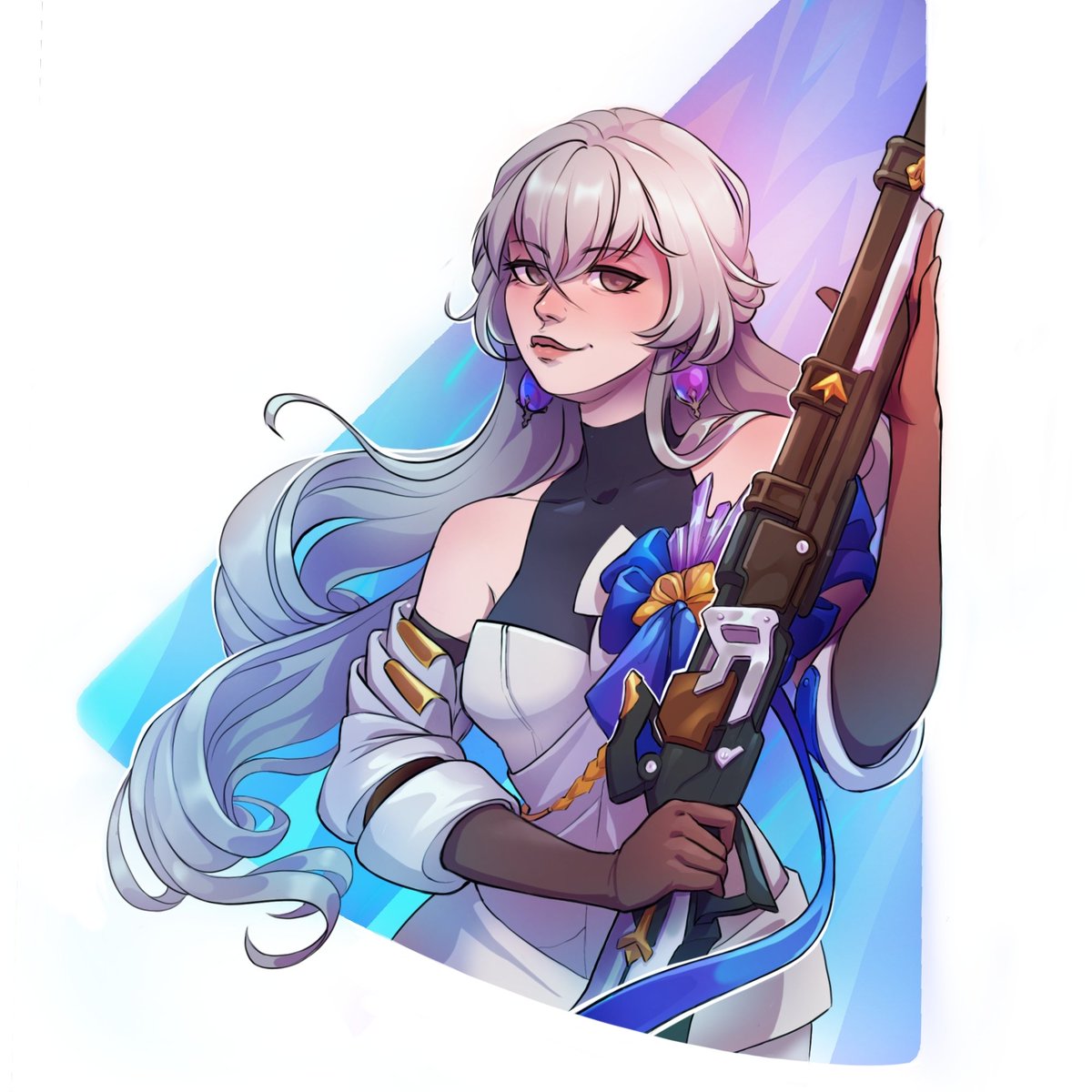 #colorwheelchallange I'm in! Really love Bronya, hope to get this character someday, wish me luck 🍀
#HSR #HonkaiStarRail #Bronya