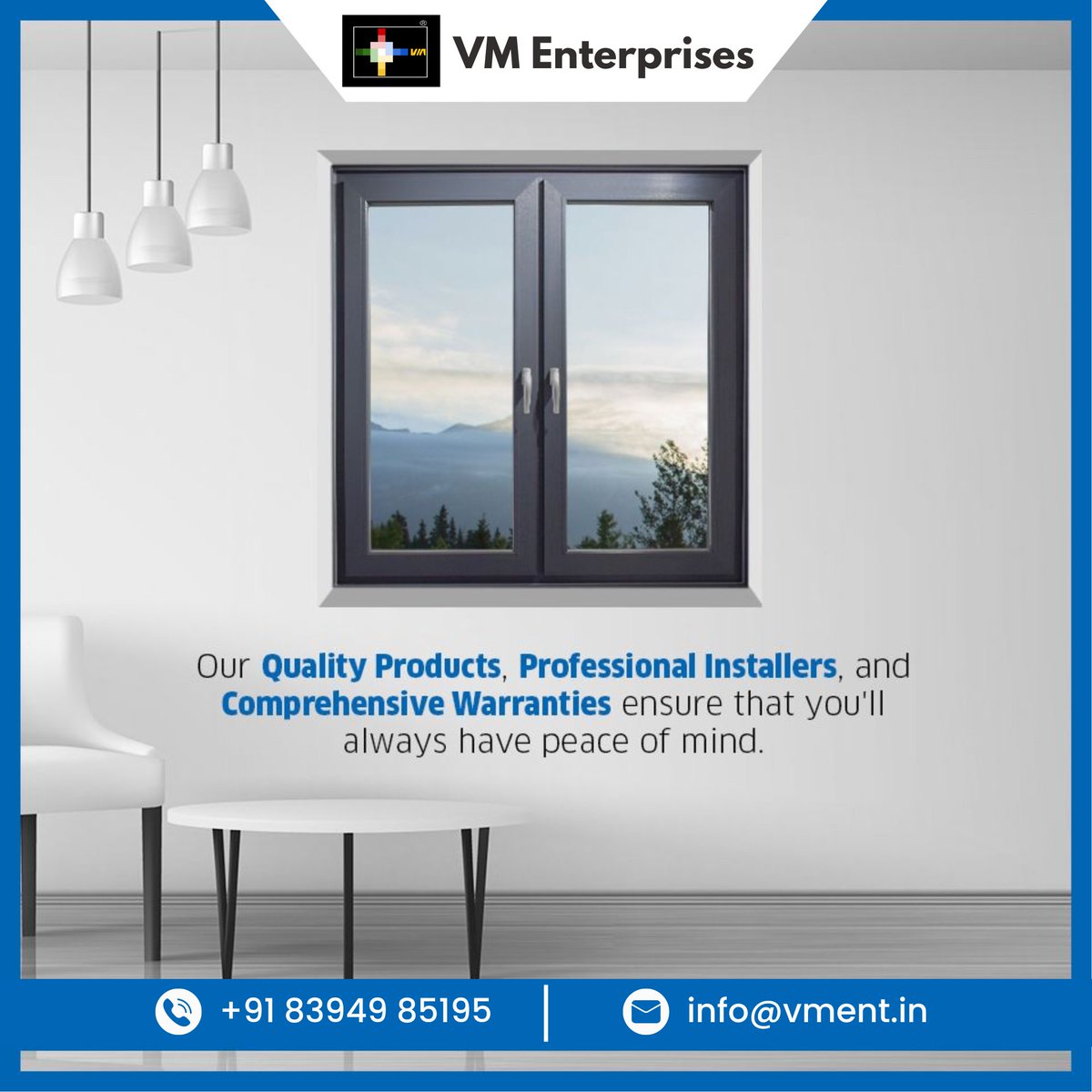 VMEnterprisess's tweet photo. Our quality products, professional installers, and comprehensive warranties ensure that you'll always have peace of mind.

📕 Contact Details:
📞+91 83949 85195
📧: info@vment.in

#vmenterprises #windows #doors #upvc #upvcwindows #upvcdoorsandwindows #sliderdoors #customwindows https://t.co/sxEtmMXMz5