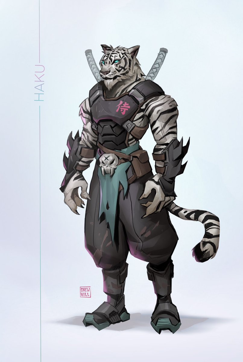 Haku: The White Tiger Warrior #characterdesign #conceptart